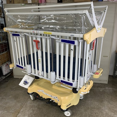 Stryker Cub FL19H Pediatric Crib with Mattress and FA64183 Retractable Top