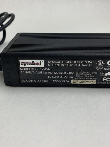 Symbol SYM04-1 AC/DC Power Supply Adapter 12V 9A OEM Tested