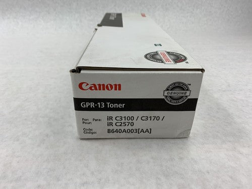 Genuine Canon GPR-13 Black Toner NIB
