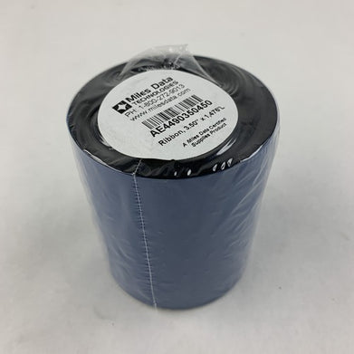 Miles Data AE4490350450 Wax Resin Ribbon 3.50" x 1,476'L Lot of 12