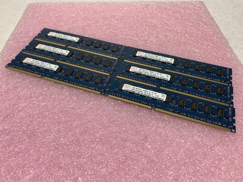 Hynix 6GB Kit 6x1GB 1Rx8 PC3-10600E-9-10-D0 Server RAM HMT112U7BFR8C