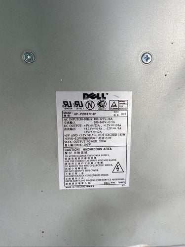 Dell 079WPJ 200W Desktop Power Supply HP-P2037F3P for Optiplex