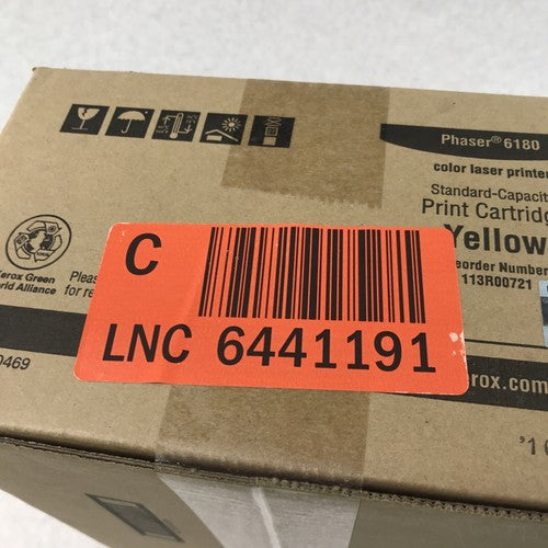Xerox 113R00721 Standard Capacity Yellow Cartridge for Phaser 6180