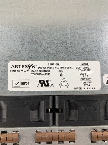 Artesyn 7000875-0000 EMC Sym-7 Double Pole Neutral Fusing 13.2A  Power Supply