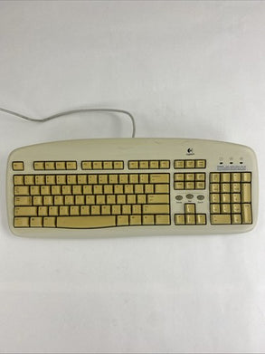 Logitech Y-SG13 PS/2 104-Key QWERTY Wired Membrane Keyboard