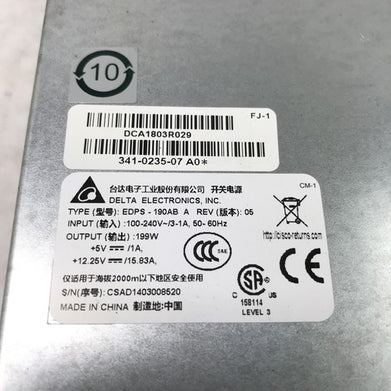 Delta Electronics EDPS-190AB 240V 199W 60Hz Power Supply (Lot of 3)