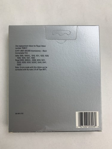 Lot of 6x New Nu-kote B155 Adler-Royal 1010 5010 Black Correctable Film