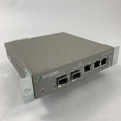 Accedian AMN-1000-TE-H MetroNID Network Interface Device Tested Reset No AC