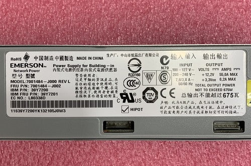 Emerson 7001484-J000 REV L / REV N Server Power Supplies (Lot of 2)