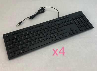 Dell KB216t4 Wired USB Keyboard (Lot of 4)