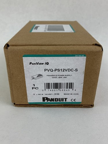 Panduit  PVQ-PS12VDC-S PanView iQ Power Supply 12V DC 2.5A Open Box