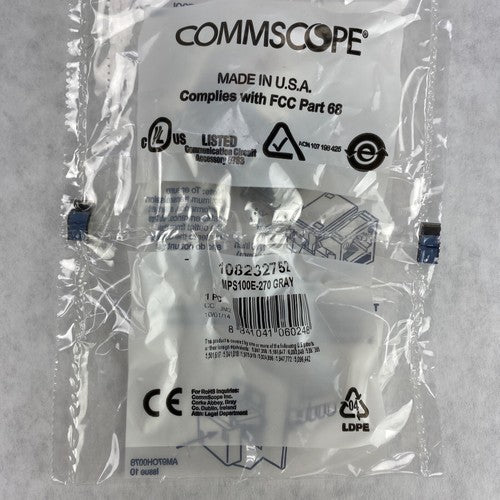 Lot( 2 ) Commscope 108232745 CAT5E Jack MPS100E-270 Gray USA Made