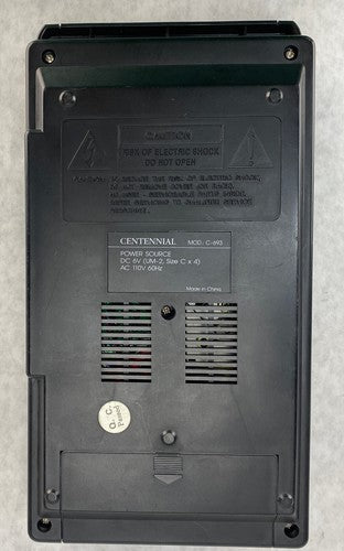 Centennial C-693 Slimline Cassette Tape Recorder NO FAST FORWARD
