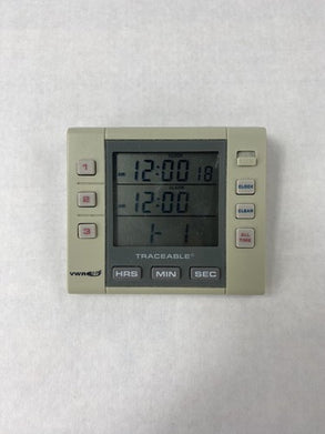 VWR Traceable Cat No 62344-600 Three-Channel Alarm Timer Power Tested