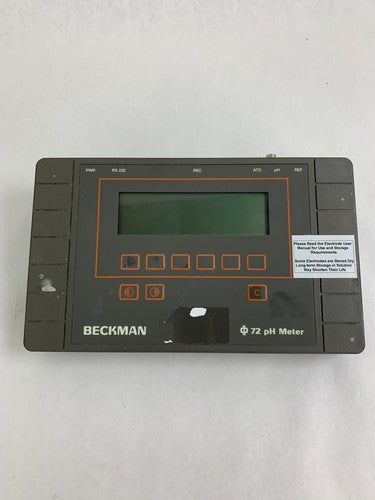 Beckman PHI 72 PH Meter 123144 12VDC 0.3 Amp