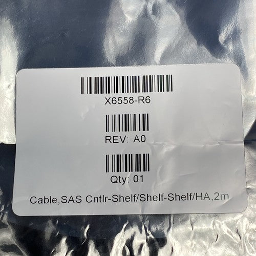 Sealed OEM 112-00177 X6558-R6 SAS QSFP Cable 2m - Lot of 2