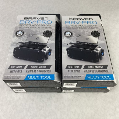 Lot of 4 Braven BRV-PRO Series Accessory Nine Tool Signal Mirror Multi Tool