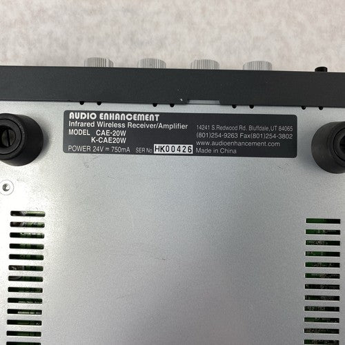 Audio Enhancement CAE-20W Infrared Wireless Receiver/Amplifier Achiever Untested