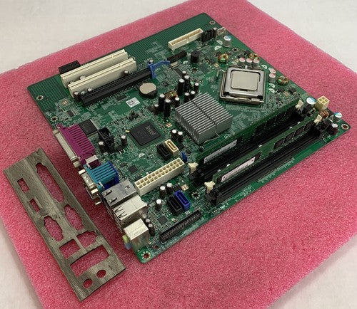 Dell OG214D Motherboard Intel Core 2 Duo E8400 3.00GHz 2GB RAM w/ Shield