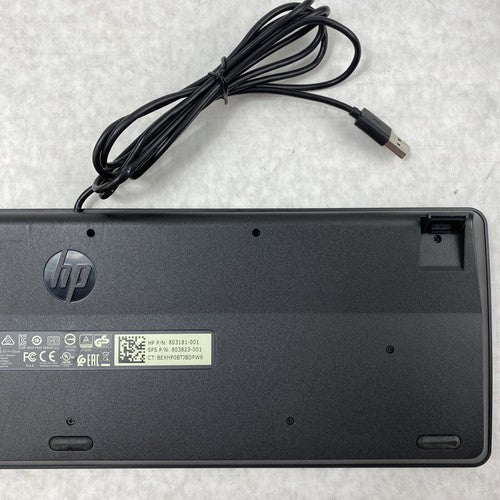 Lot(2) HP 803181-001 Slim USB Wired Enhanced Keyboard KBAR211 Genuine OEM