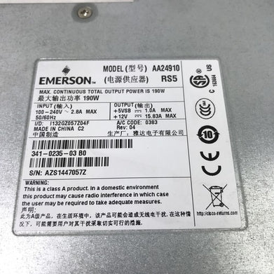 Emerson AA24910 190W 240V 341-0235-03 60Hz (Lot of 2)