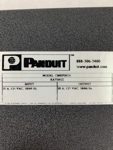 PANDUIT CMRPSH20 Rack Mount PDU 10 Plug Power Strip