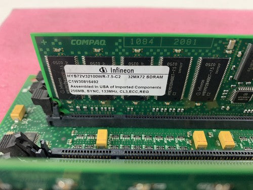 HP Compaq DEC ES45 54-30348-02 A03 ALPHA Server Memory Riser With 2x 256MB DIMMs