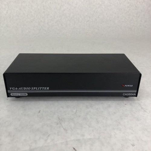 4-Port 350M High Power Drive VGA Audio Splitter CA3504A W/ Instruction Manual