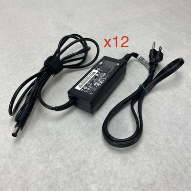 HP PPP009C 65W 19.5V 3.33A 7.4 mm Laptop AC Adapter w/ Power Cord - Lot of 12