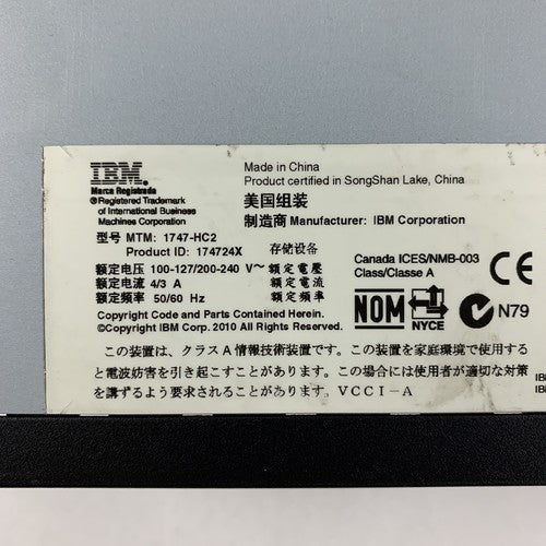 IBM 1747-HC2 69Y2921 170-6070-01 System Storage Enclosure Chassis w/ Power Supp