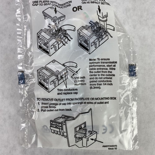 Lot( 2 ) Commscope 108232745 CAT5E Jack MPS100E-270 Gray USA Made