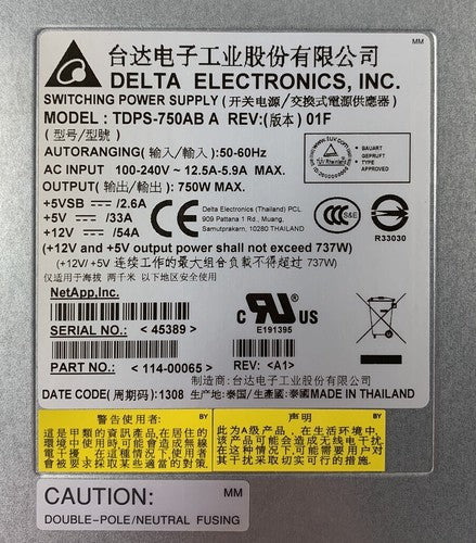 Delta TDPS-750AB A 750W Switching Power Supply