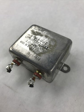 Sprague CP53B1EF105K1 2X1.0-600 DC Capacitor/Relay Unit