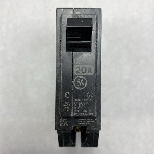 General Electric Model C THQL1120 20A Plug In Circuit Breaker Box Of 10