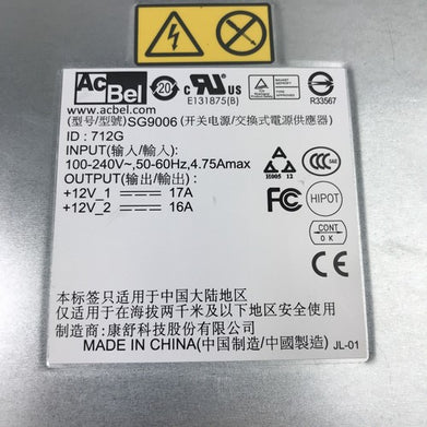 AcBel SG9006 240V 60Hz 4.75A 400W Server Power Supply 071-000-539-00