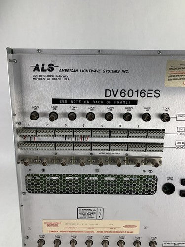 ADC Video Systems DV6016ES Chasis w/ 1x DV6301TXD Card Power Tested