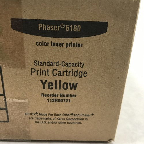 Xerox 113R00721 Standard Capacity Yellow Cartridge for Phaser 6180