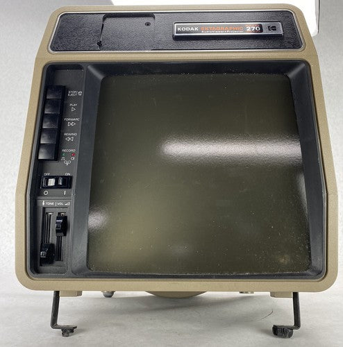 Kodak Ektagraphic 270 AudioViewer Slide Projector + Cassette Player NEEDS REPAIR