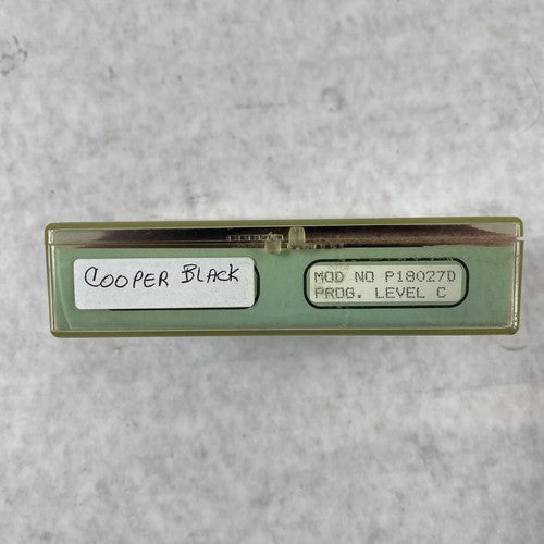 Gerber Scientific P18027D Cooper Black Signmaker III & IV Graphix Lettersmith