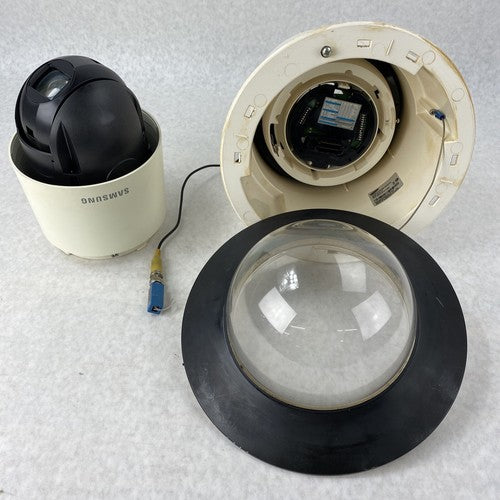 Hanwha SCP-2273N Digital Color PTZ Camera in SHP-3701F Dome-Flushing Housing