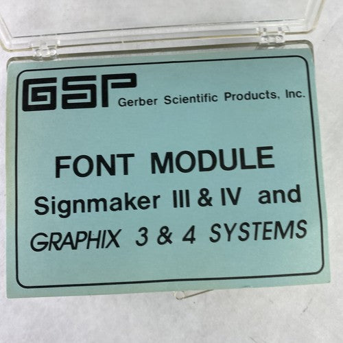 Gerber Scientific P26153A Futura Extra Bold Signmaker III & IV Graphix 3&4