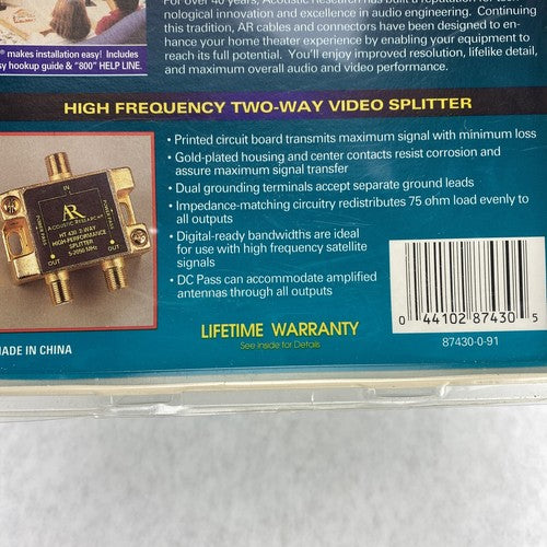 AR Home Theater Pro Series Video RF Splinter HT430 New