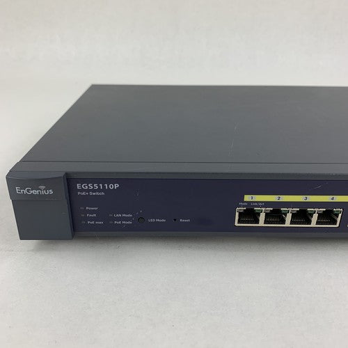 EnGenius EGS5110P 8 port Gigabit PoE Smart Switch Tested Reset