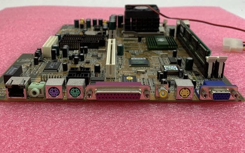 Soyo SY-71WL-T LI-7000 Motherboard Intel Celeron 400MHz 32MB RAM w/ Shield