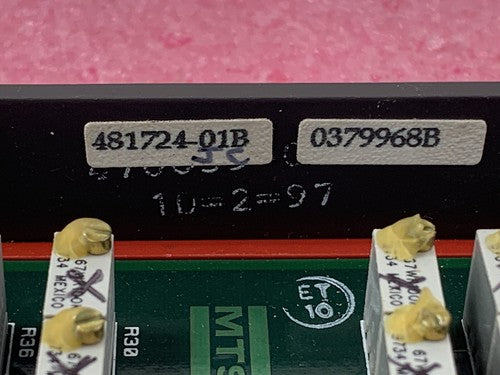 MTS Automation Vintage Matrix Compensation 0379968B 481724-01B 479328-01C