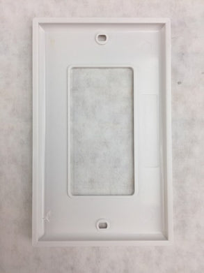 Lot of 5 C2G 03725 Decorative One Cutout Single Gang Wall Plate - White