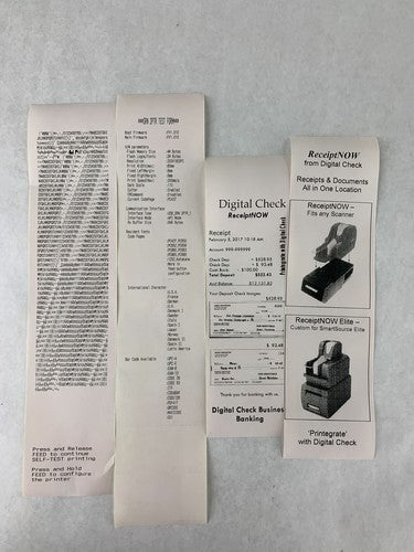 Burroughs SRN2PTR-USB ReceiptNOW Digital Check Printer Tested No PS