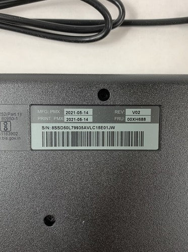 Lenovo Traditional USB Wired Keyboards 00XH688 KBBH21 (Lot of 3)