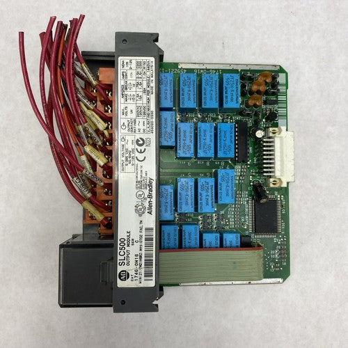 Allen-Bradley SLC500 Output Module 1746-OW16 Ser. C - Missing Cover And Untested