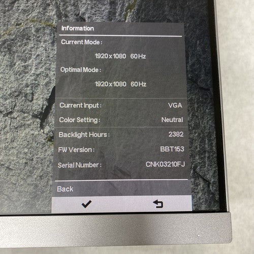 HP EliteDisplay E243 24" Monitor HD IPS Screen Silver